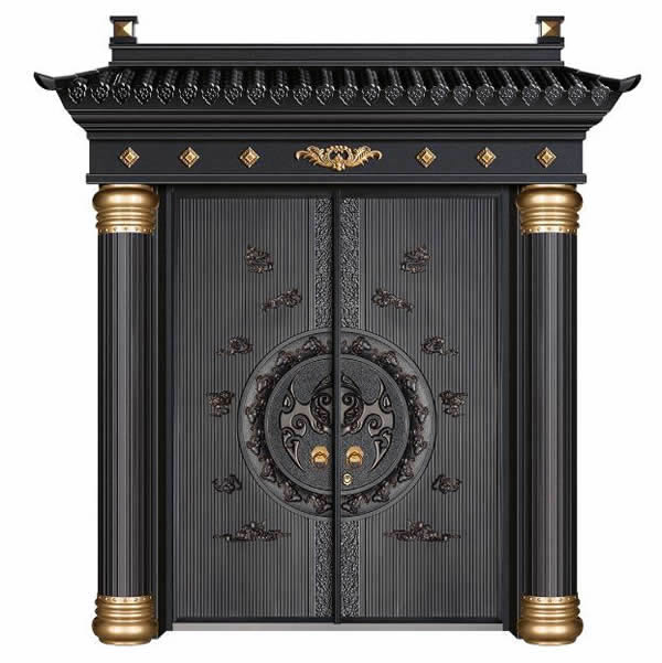 帶羅馬柱鑄鋁別墅大門(mén)